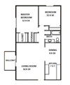 2 Bedroom 1 Bath 2 Bedroom 1 Bath